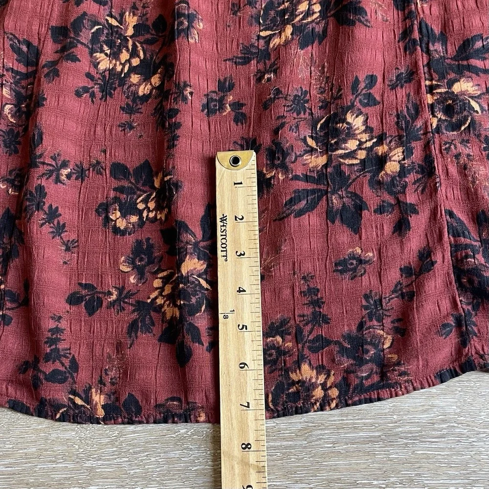 Free People SM Jaymes Midi Dress Smocked Vamp Romance Whimsy Grunge Fairy $168 - Picture 4 of 12
